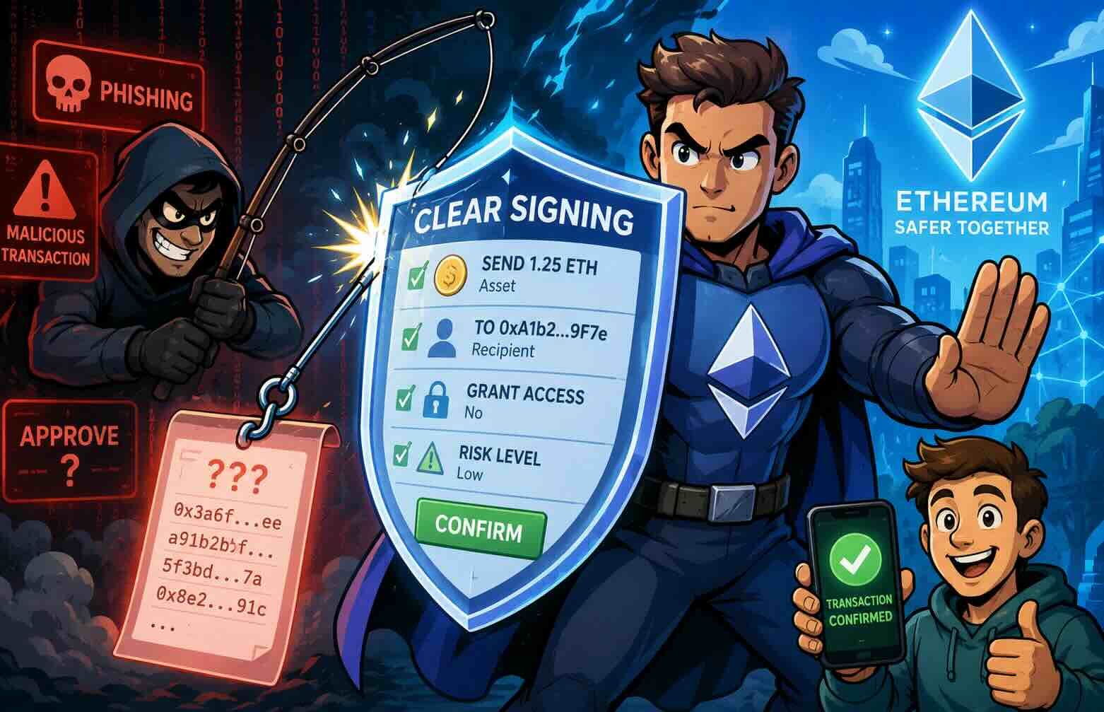 Ethereum’s New “Clear Signing” Standard Could Help Stop Billions in Crypto Scams