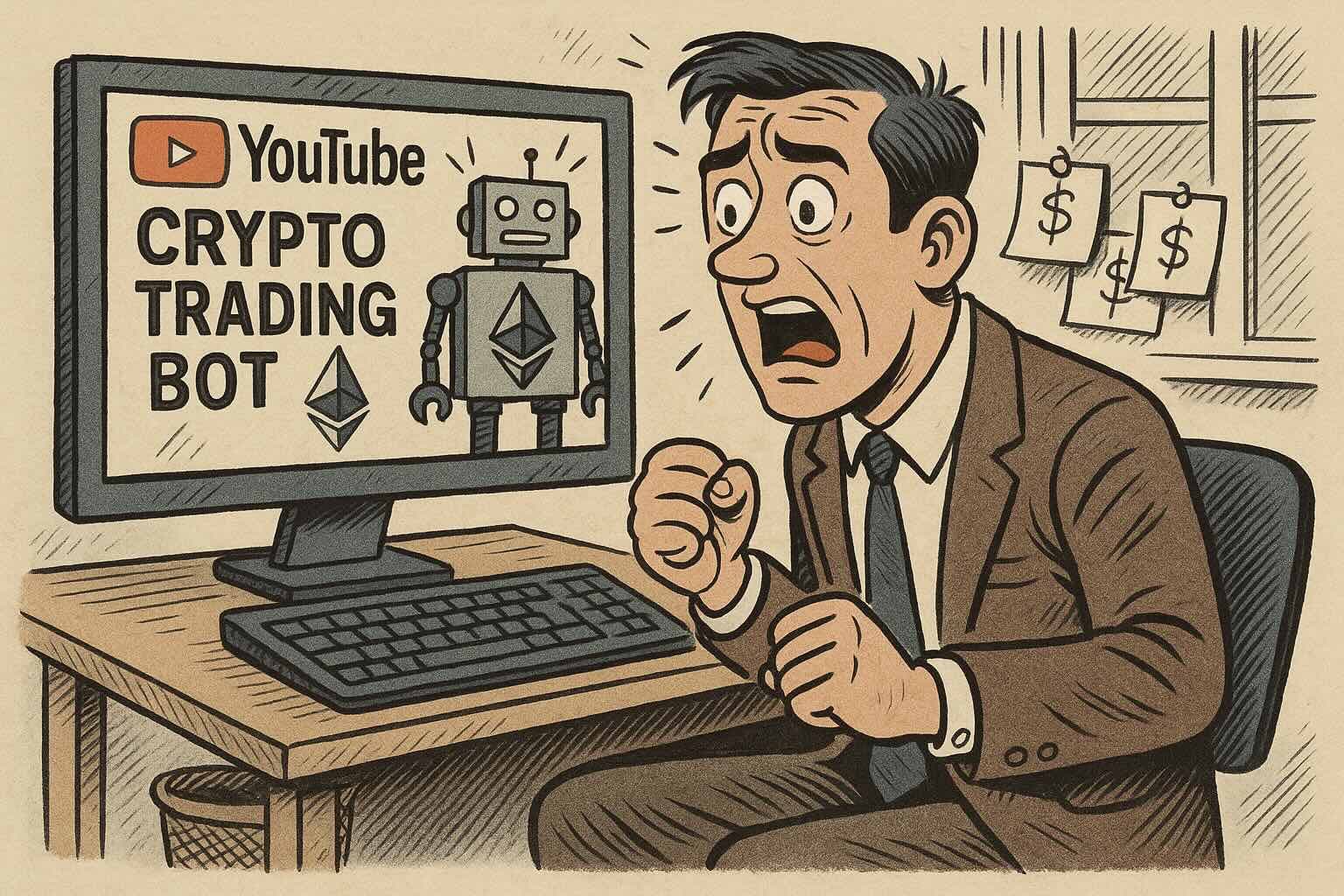 Crypto trader bot scam