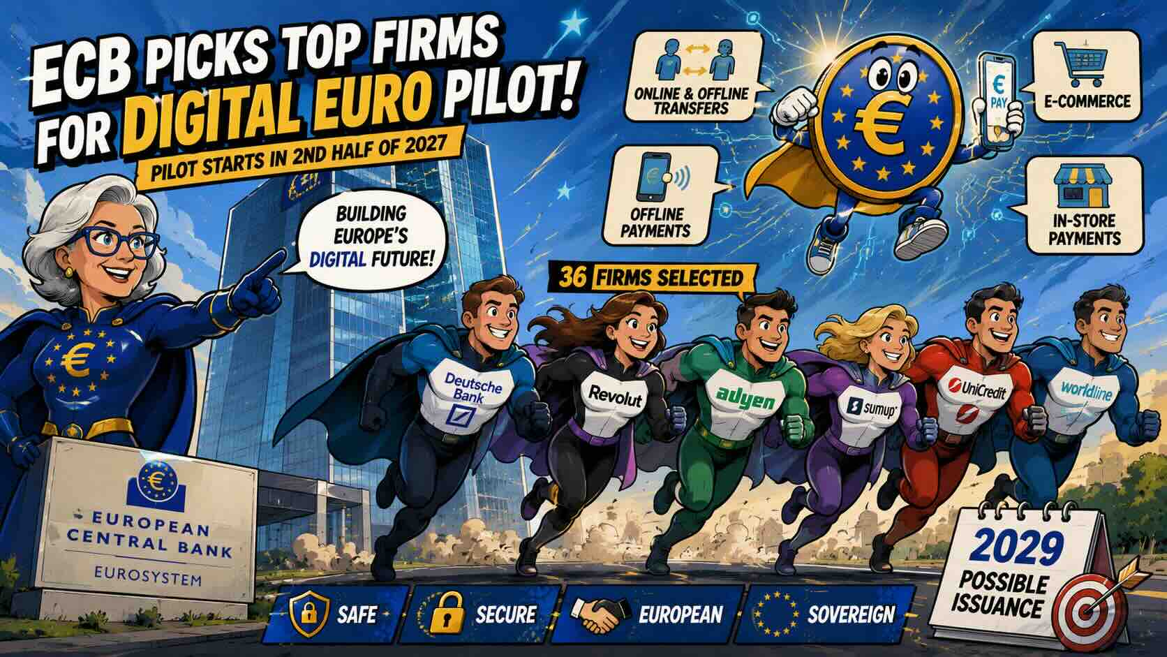 ECB Launches Digital Euro Pilot With Deutsche Bank and Revolut