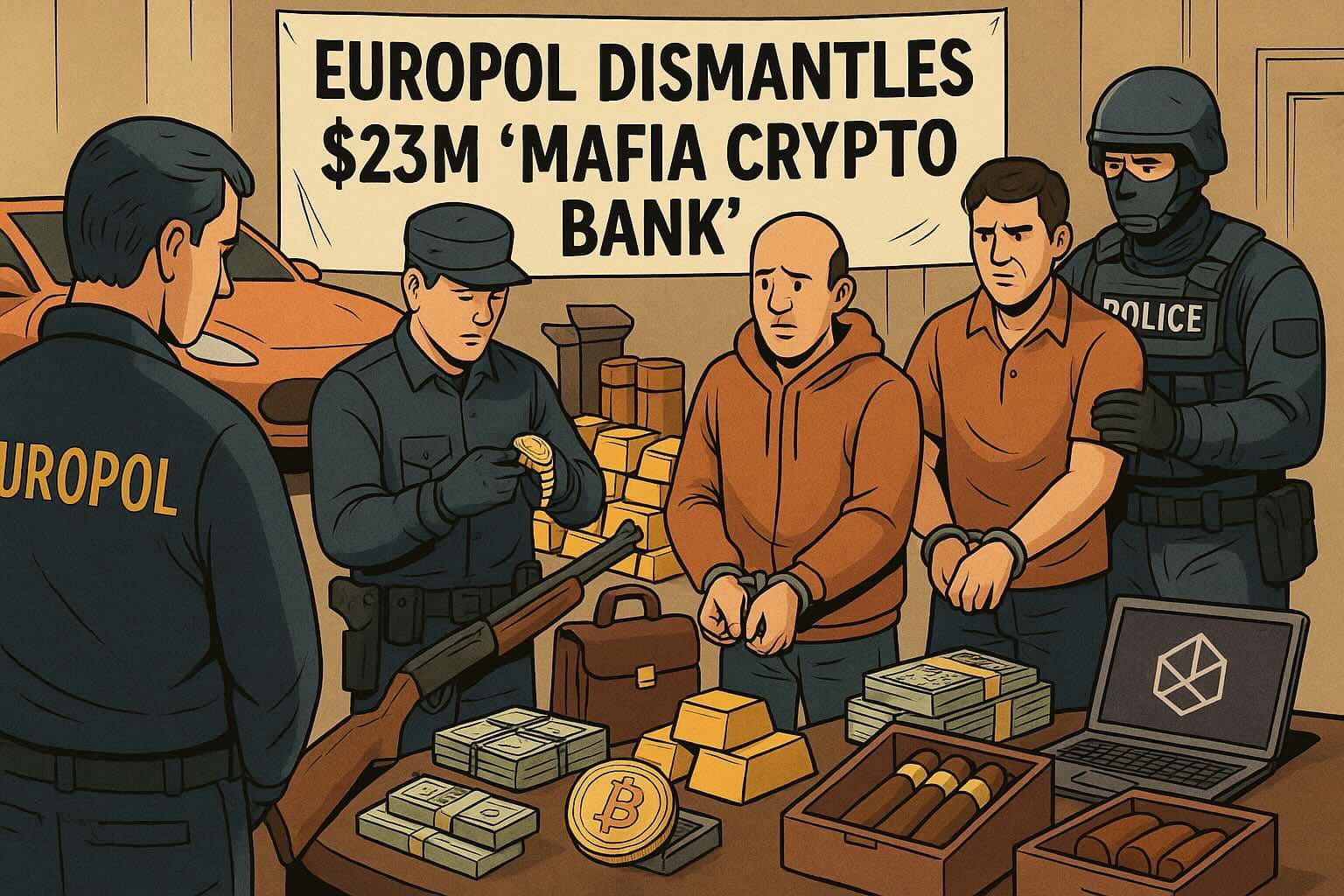 Europol Dismantles $23M ‘Mafia Crypto Bank’ Laundering Money for Global Crime