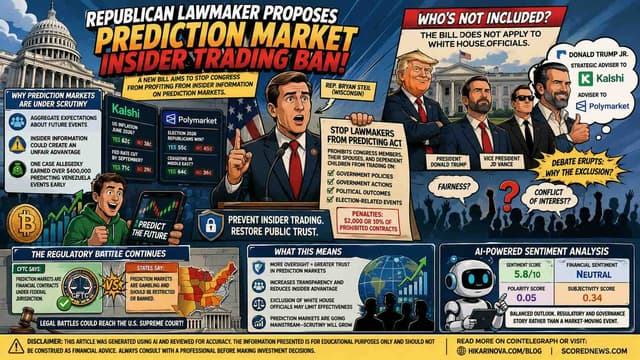Republican Lawmaker Proposes Prediction Market Insider Trading Ban