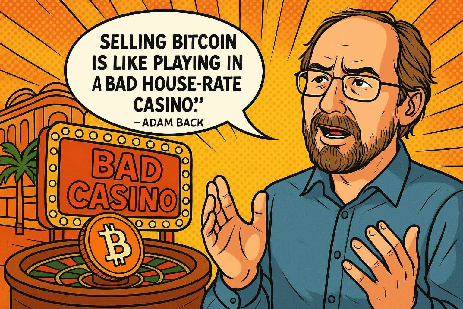 Selling Bitcoin Is Like Playing in a Bad Casino Adam Back’s Warning