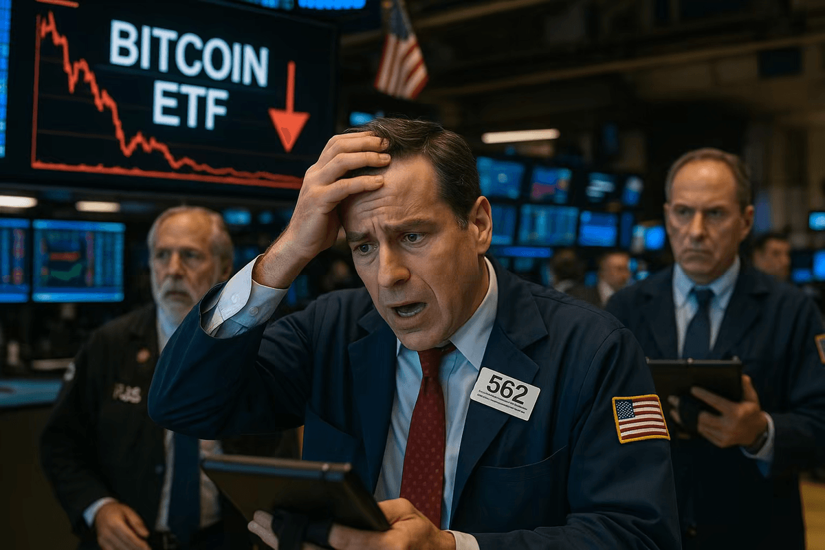 Bitcoin ETF outflows amid US political unrest