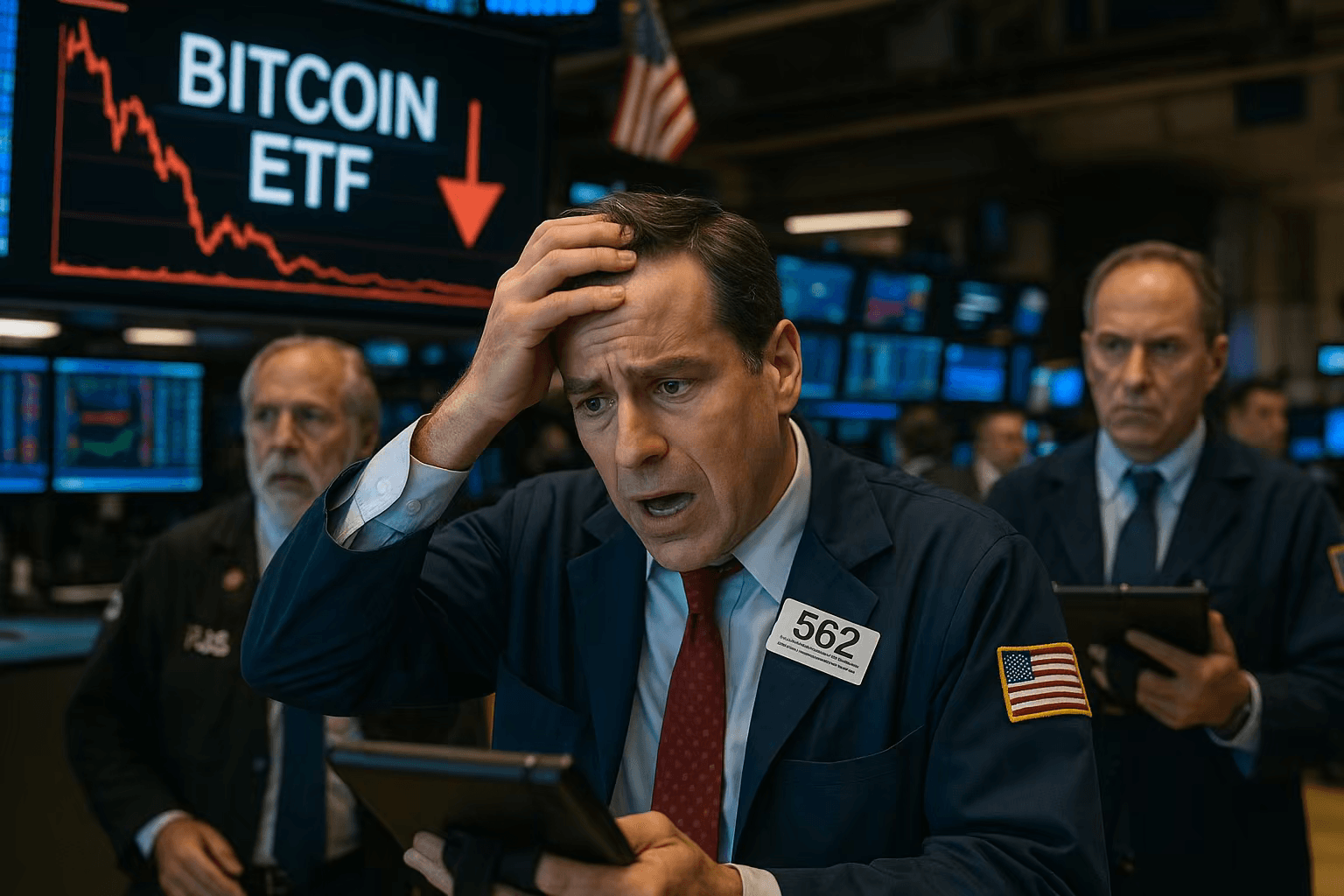 Bitcoin ETF outflows amid US political unrest